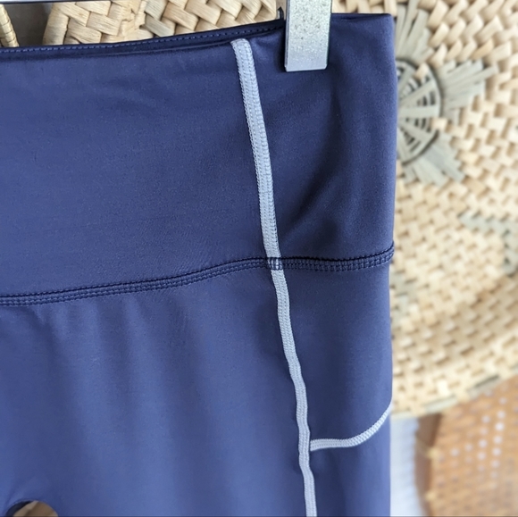 Free People Medium FP Movement You're A Peach Leggings Blue Stretchy Athletic - Picture 11 of 15